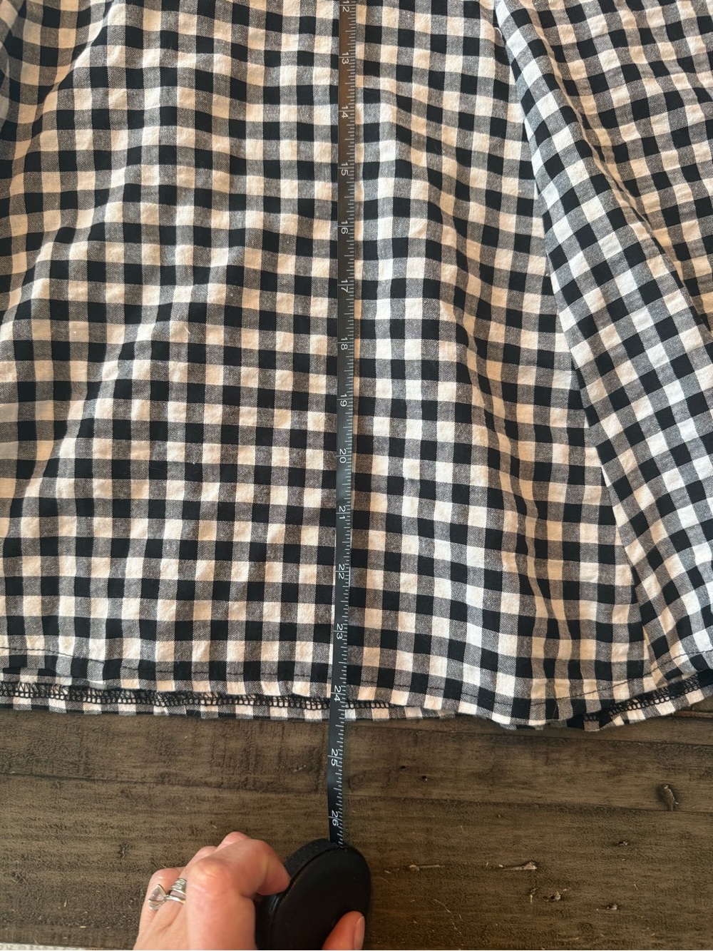 BNWT Papillon B&W Gingham Dress, size medium. - Picture 12 of 13